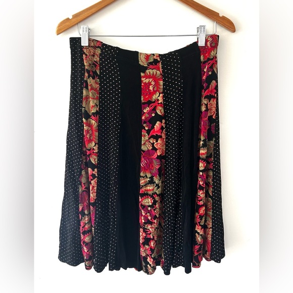 April Cornell 90s Vintage Floral Midi Skirt - Picture 3 of 5